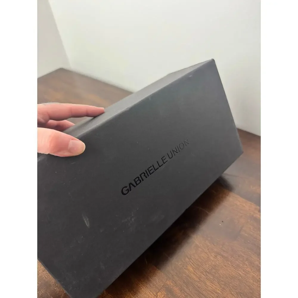 Fashion to Figure X Gabrielle Union Clear & White Wedge Heel Mules Size 6 NIB - Picture 13 of 13